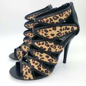 Mix No 6 Charlize Size 8 Leopard/Black High Bootie